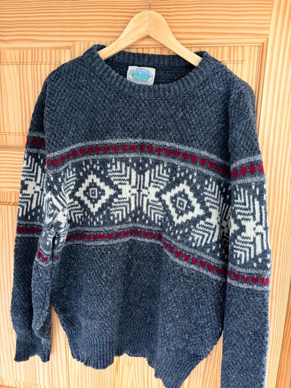 Classic Crewneck Sweater - Charcoal Fair Isle